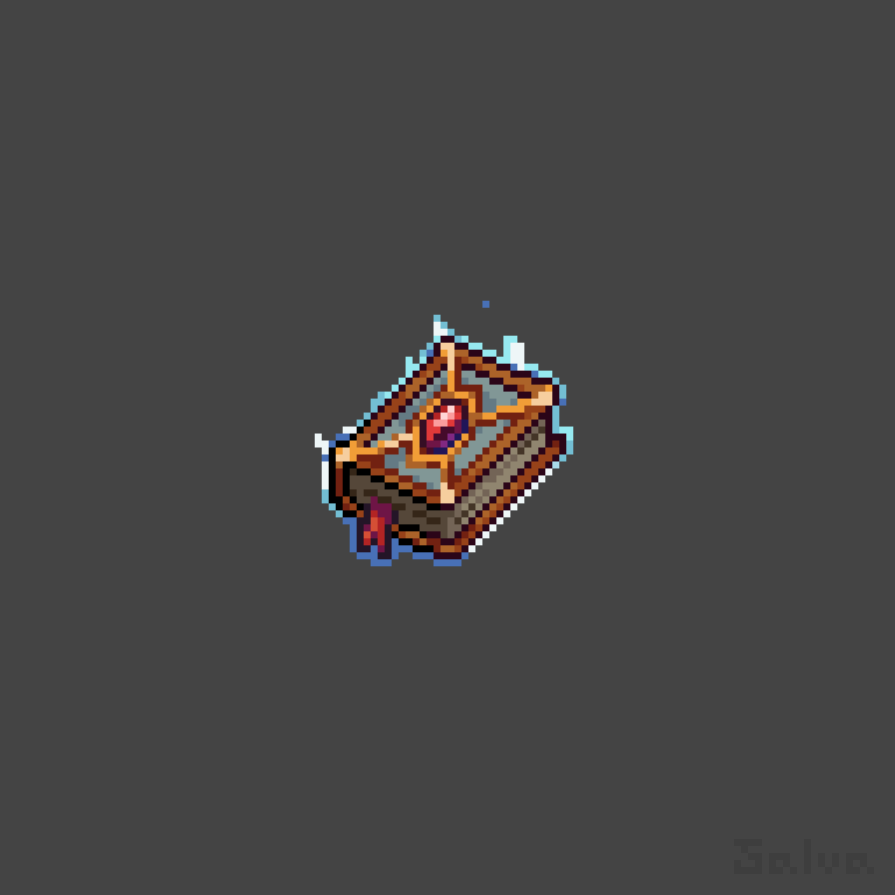 An animated flame